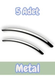 Eko Kumru Yay Alüminyum Metal Lüks Modern Mobilya Çekmece Mutfak Dolabı Kulpu Krom 224mm (5 Adet) - 1