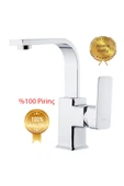 Kare Siera Üçlü Set (BANYO-LAVABO-EVYE) Duş Seti Krom - 3