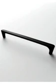 Saray Ağır Alüminyum Metal Lüks Modern Mobilya Çekmece Mutfak Dolabı Kulpu Siyah 160mm (5 Adet) - 6