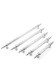 Tuana Rustik Alüminyum Metal Lüks Modern Mobilya Çekmece Mutfak Dolabı Kulpu Krom 96mm (5 Adet) - 2