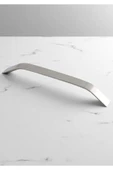 Şahin Alüminyum Metal Lüks Modern Mobilya Çekmece Mutfak Dolabı Kulpu İnox 128mm (5 Adet) - 4