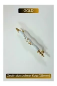 Polimer Zeytindalı Kulp Lüks Modern Mobilya Çekmece Vestiyer Mutfak Dolabı Kulpu 128mm (10 Adet) - 4