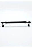 Ezgi Alüminyum Metal Lüks Modern Mobilya Çekmece Mutfak Dolabı Kulpu Siyah 224mm (5 Adet) - 2