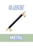 Tuana Rustik Alüminyum Metal Lüks Modern Mobilya Çekmece Mutfak Dolabı Kulpu Siyah-Altın 160mm (5 Adet) - 1