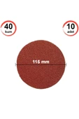 Sucuoğlu 10 Adet Cırt Zımpara Kağıdı El Zımparaları Seti 115 Mm Avuç Içi Spiral Taşlama (40 Kum) - 1