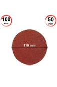 Sucuoğlu 50 Adet Cırt Zımpara Kağıdı El Zımparaları Seti 115 Mm Avuç Içi Spiral Taşlama (100 Kum) - 1