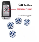 Volkswagen Polo Golf Passat Tiguan Arteon Touareg Caddy Jetta Beetle  Kumanda Logo Çap 14 mm 4 ADET thumbnail 1