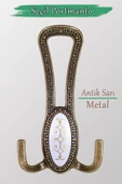 Sucuoğlu Seçil (ANTİK SARI) Metal Portmanto Vestiyer Duvar Dolap Elbise Mobilya Kapı Askısı Askılığı Askılık - 1