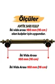 Sucuoğlu Tuğra Metal 160 Mm 16 Cm Mobilya Mutfak Çekmece Dolabı Dolap Kulpu Kulbu Kulpları Antik Sarı 6 Adet - 3