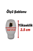 Sucuoğlu Mermi Düğme Kulp Mobilya Mutfak Çekmece Dolap Dolabı Kapak Kulpu Kulpları Kulbu Krom Metal (2 ADET) - 6