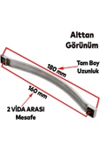 Sucuoğlu Akasya 160 mm Siyah Metal Mutfak Mobilya Çekmece Mutfak Dolap Dolabı Kulp Kapak Kulbu (3 Adet) - 4
