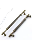 Sucuoğlu Saygın Eskitme Antik Sarı Metal Kulp 160 mm Mobilya Mutfak Dolabı Dolap Çekme Kulbu (1 ADET) - 8