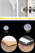 Sucuoğlu Yapışkanlı Mini Silikon Ses Stoperi Çekmece Dolap Kapağı Şeffaf - 10 Mm -50 Adet - 6