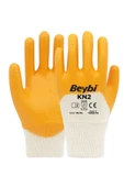 Beybi Kn2 Sarı Polyester Örme Nitril Eldiven No:10 (2 Adet) - XL - 1