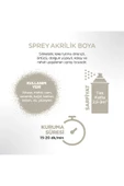 Polisan Akrilik Çakıl Grisi Sprey Boya 400 ml - RAL 7032 - 3
