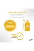 Polisan Krom Sarı Sprey Boya 400 ml (5 Adet ) - 3