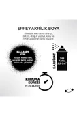Polisan Trafik Beyaz Sprey Boya 400 ml (3 Adet ) - 3