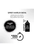 Polisan Akrilik Parlak Siyah Sprey Boya 400 ml - Ral 9005 - 3