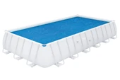 Bestway® 58228 Güneş Isıtmalı Dikdörtgen Havuz Örtüsü - 6,40 m x 7,32 m yerüstü havuzlar için - 2