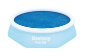 Bestway® 58060 Fast Set™ Güneş Isıtmalı Havuz Örtüsü - 2,44 m çaplı şişme ve prefabrik yerüstü havuzlar için - 2