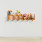 Ahşap Duvar Rafı Piyano 2 Raflı Piyano Model - 1