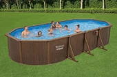 Bestway® 561CW Hydrium™ Çelik Duvarlı Oval Yerüstü Havuz Seti 7,32 m x 3,66 m x 1,32 m - 1