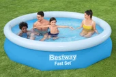 Bestway® 57458 Fast Set™ Çember Şişme Havuz Seti 3.05 m x 66 cm - 1