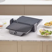 Karaca Gastro Diamond Antibakteriyel Döküm Tost Makinesi Cool Gray 6 Dilim Kapasiteli - 6