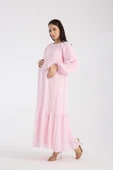 IŞŞIL 34548-Hamile Giyim OverSize Dantel Hamile Elbise - 10