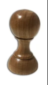 1 Adet Vernikli Doğal Ahşap Kaşe/Damga/Mühür Sapı - 40 mm - 3