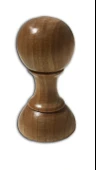 1 Adet Vernikli Doğal Ahşap Kaşe/Damga/Mühür Sapı - 40 mm - 1