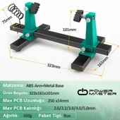 Ayt Powermaster PM-26594 Ayarlanabilir PCB Levha Board Tutucu Lehim Havya Tamir Standı Tutacağı - 3