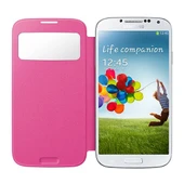 Samsung i9500 Galaxy S4 Orjinal S View Cover Kılıf - Pembe EF-CI950BPEGWW thumbnail 3