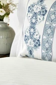 Karaca Home Vivane Mavi %100 Pamuk Çift Kişilik Nevresim Takımı - 4
