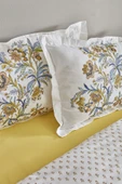 Karaca Home Indra %100 Pamuk Çift Kişilik Nevresim Takımı Sarı PP - 5