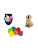 Sesli Ve Işıklı Top Kedi Köpek Oyuncağı (6 CM) - 1