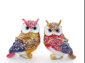 Swarovski Taşlı 2'li Baykuş Seti - 1