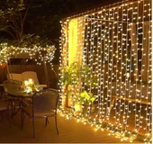 3*2 Perde Led Sarı Işık - 1