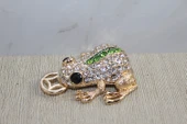 Swarovski Taşlı Minik Figür - Kurbağa - 1