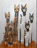 Ahşap 3'lü Kedi Seti 1 Metre Model 3 - 1