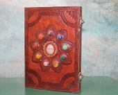 Taşlı Deri Defter Model 14 - 1