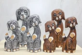 Ahşap 3'lü Köpek Seti - 1