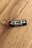 Kişiye Özel Plaka Anahtarlık - İsimli ve Plakalı Araç Anahtarlığı - 1