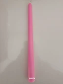 qosrix Pudra Pembe Şamdan Soya Mumu 1. Kalite Soya Doğal Pudra Kokulu Uzun Çubuk Konik Dekoratif Mum 1 Adet - 3