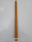 qosrix Hardal Sarısı Şamdan Soya Mumu 1. Kalite Doğal Vanilya Kokulu Uzun Çubuk Konik Mum Dekoratif 1 Adet thumbnail 3