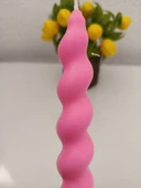 qosrix Pudra Pembe Italyan Burgulu Şamdan Soya Mumu Doğal Kokulu Uzun Çubuk Konik Burgu Spiral Mum 1 Adet thumbnail 2