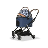 EuroDog Katlanabilir Köpek Arabası Mavi 67x49x100 Cm - 1