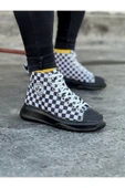WG017 Damalı Erkek Yarım Bilek Casual Ayakkabı - 1