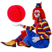 3 ADET PALYAÇO BURNU YUMUŞAK SÜNGER BURUN PALYAÇO AKSESUARLARI KOSTÜM AKSESUARLARI KIRMIZI BURUN thumbnail 3