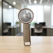 MİNİ EL FANI USB ŞARJLI MASA ÜSTÜ VANTİLATÖR 3 KADEMELİ VANTİLATÖR thumbnail 1